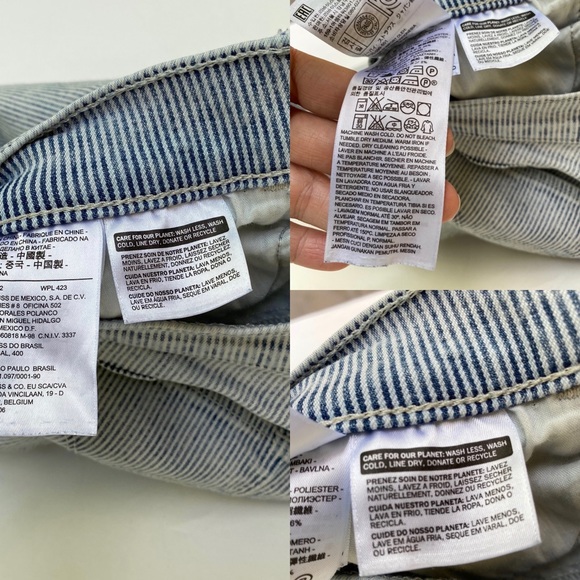 Sz 27 Levi jeans railroad stripe super skinny - Picture 4 of 8